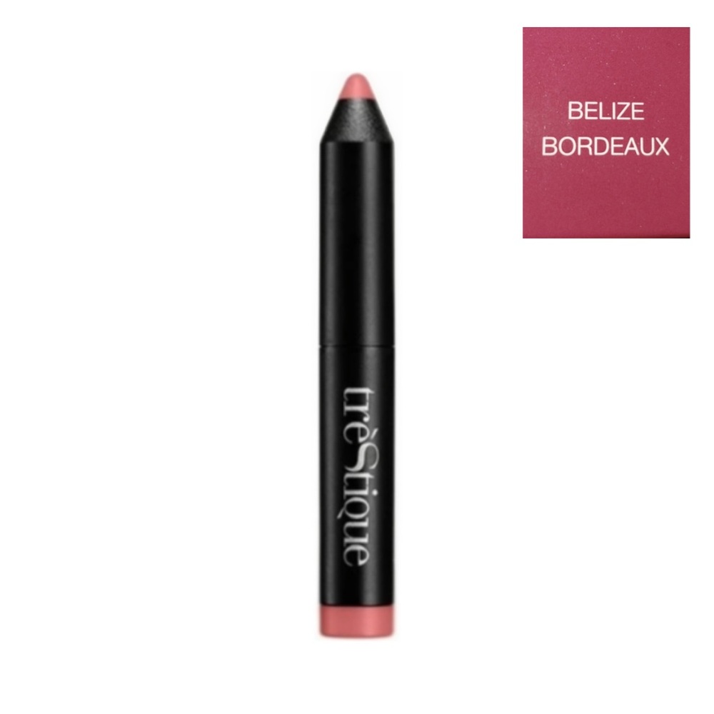 TRESTIQUE Mini Matte Lip Crayon in ‘BELIZE BORDEAUX’ - .025 oz NEW!